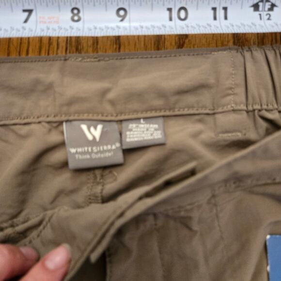 White Sierra Convertible Trail Pants Women's large hiking pants - Picture 7 of 9